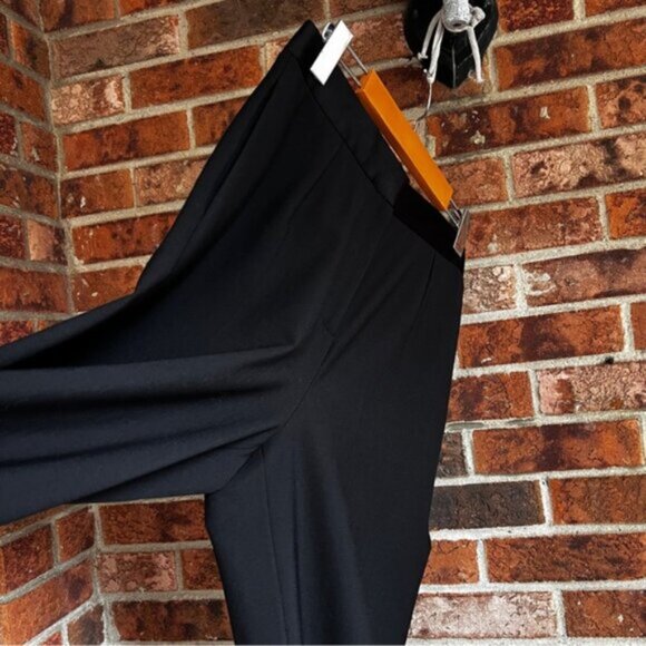 NENSI DOJAKA  BNWOT Satin-trimmed crepe wide-leg pant Made in Italy M - Picture 6 of 16